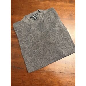 Baracuta 100% Silk Men's Sweater xL Short Sleeve Charcoal Gray 4-ply